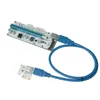 USB3.0 Ver 008s PCI-E PCI e 라이저 익스프레스 1x 4x 8x 16X Extender 라이저 어댑터 카드 SATA 15pin ~ 6pin 전원 케이블