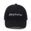 2018 nieuwe unisex mode papa hoed melanin borduurwerk verstelbare katoen baseball cap vrouwen zon hoeden mannen casual caps groothandel1