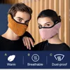 Unisex Earmuff Teddy Cashmere Warm Cotton All-inclusive Ear Masks Riding Reusable Washable Breathable Dustproof Cold Mask CFYL0080