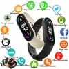 2021 Wersja globalna M6 Band Smart Watch Mężczyźni Kobiety SmartWatch Fitness Sport Bransoletka do Apple Huawei Xiaomi Mi Smartband Zegarki