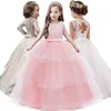 2020 Girls Dress Long Sleeve Bridesmaid Wedding Party Ball Gown Kids Dresses For Girls Elegant Princess Dress Children Clothing LJ200923