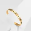 Bracelet manchette avec lettres Viking nordique en acier inoxydable, pour hommes et femmes, bijoux fins, cadeau d'anniversaire de la saint-valentin