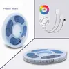 5050 rgb wifi الموسيقى تحكم rgb led قطاع ضوء 5 متر 10 متر 30led / م للماء النيون شريط مرنة الشريط الشريط ضوء كيت