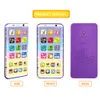 Детский умный телефон вокальные игрушки образовательные игрушки USB порт прикосновения к экрану для ребенка ребенка детские подарки на день рождения LJ201105