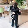 Novo inverno filhos de lã de fãs para meninas meninos cute quente casaco com capuz toddle casaco de zíper