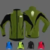 Jackets de corrida Casaco de lã térmico de inverno Casaco de ciclismo à prova d'água Homens reflexivos de homens de mangas compridas MTB ROOD ROOD