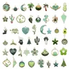 100pcs Classic Emaille Purpur Charm