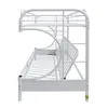 US Stock Bedroom Furniture Bunk Bed (Twin/Full/Futon) in White 02091WH a15207C