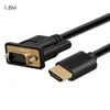 DisplayPort till VGA Converter Cables Adapter DP Male Cable 1080P Display Portkontakt för projektor MQ för MacBook HDTVProjector 1,8m