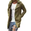 Men's Trench Coats 2021 Autumn Men Coat Jacket Slim Fit Plus Size Black Outwear Business Long Windproof Overcoat Jackets Windbreaker