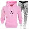 Designer Tracksuit Women Two Piece Outfits Men JOGGING SUT Letter Tryckt Sweatsuit Casual Hoodie and Sweat Pants Suits Louiseitys Sweatsuit Viutonities Set Set