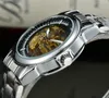 2021 Montres de luxe de haute qualité pour hommes Série de travail à trois aiguilles Montre mécanique automatique Mode Horloge militaire Style creux Ceinture en acier de marque supérieure