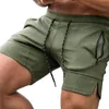 Short de Sport d'été pour hommes, ample, décontracté, solide, cordon de serrage, taille, Gym, course à pied, Fitness, court avec poches zippées, Qiucker sec