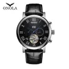 Polo Echt Onola Business Casual Holle Automatische Mechanische Mens Horloge Heren Multifunctionele Lederen Waterdichte Hand Horloges