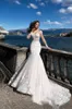 Modern New 2021 Plus Size Illusion Romantic Gorgeous Long Sleeve Lace Mermaid Wedding Dresses Princess Applicques See Through BRIDA5329931
