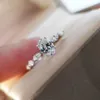 Anillo de banda punk de calidad lujosa 2021 con diamante brillante para mujer, regalo de joyería de boda, envío gratis PS7058