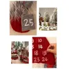 Hot Christmas Decor Advent Kalender Forest Man Kerst Ornamenten Lobby Home Woonkamer Deur Wall Party Hanger Decoraties