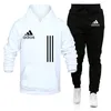 2022 Winte Designer Tracksuits 겨울 가을 캐주얼 하라주쿠 남성 후드 세트 패치 워크 운동복 트레이닝 복 남성 트랙 슈트 Streetwear