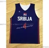저렴한 Milos Teodosic # 4 세르비아 Srbija 모스크바 CSKA 농구 유니폼 Euroleaue 유니폼 남성 여성 청소년 XS-5XL