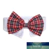 Cão bonito do animal de estimação Bow Tie Moda Cute Cat Dog Pet filhote de cachorro Bow Tie gravata Collar 5 cores mágicas adesivo Laço de algodão Pet Shop Pescoço