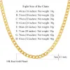 TTVOVO Mannen Ketting voor Hanger Gold Tone 5 MM-6 MM Breedte Cubaanse Curb Miami Figaro Link Chain Punk Rock Hip Hop Sieraden 2010137398017