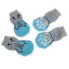 Hond zomerschoenen huisdier anti slip gebreide sokken kleine honden kat dikke warme pootbeschermer booties accessoires