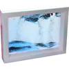 Moving Sand Picture Frame Desktop Home Ornaments Creative Plastic Color Glass Transparent Liquid Changeable Målning SLH6 Y200104