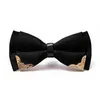 New Bow Tie Mens 폴리 에스테르 조절 가능한 나비 티 솔리드 정신 장식 넥웨어 상업용 나비 성인 bowknot 2pcs lot322d