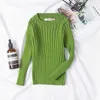 Flickor Tröjor Solid Candy Color Boys Spring Stickad Baby Ribbed Sweater Kids Kläder Pullover 210429