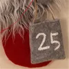 Hot Christmas Decior Advent Calendar Forest Man Jul Ornament Lobby Hem Vardagsrum Dörr Vägg Party Pendant Dekorationer