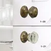 Invisible Hardware Copper Knobs Concealed Side Background Pastoral Wooden Brass Crystal Door Handle 201013