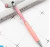 Nuevo pequeño bolígrafo de bola de cristal creativo piloto Stylus Touch Pen con colgante ostentoso escritura papelería oficina escuela estudiante