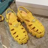 2023 Ladies Sandals 디자이너 슬라이드 폼 고무 로퍼 레트로 비치 신발 해변 슬라이드 여성 샌들 크기 35-41