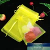Gratis frakt 100pcs / lot 7x9cm Multi Color Small Organza Bag Gulliga Charm Smycken Förpackning Väskor Jul Bröllop Organza Pouches