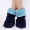 MnTrerm Winter Indoor Floor Shoes Home Slippers Warm Marry Shoes Plush Ball Flooring Slippers for Winte Gift Y201026