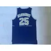 Gestikte Custom Hardaway 25 Blue Jersey Dames Jeugd Mens Basketbal Jerseys XS-6XL NCAA