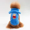Fashion Pet Dog Clothes Velvet Vests Accessories Autumn And Winter Overcoat Supplies Bear Outer Wear Hat 14hp P2