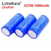 Partihandel Liitokala 3.2V 32700 7000mAh 6500mAh LIFEPO4 Batteri 35A Kontinuerligt urladdning Max 55a Högkraftbatteri + Nickel
