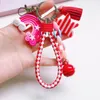 Candy Color Star Rainbow keychain tassel Charm Keyring Key Holders Bag Hangs Hangs Moder