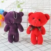 Porte-clés en peluche coloré 12cm, pendentif ours en peluche, poupée, faveur de fête prénatale, animaux de dessin animé, décorations de fête