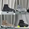 Triple s 2.0 Gebreide sokken Schoenen Mesh Snelheidstrainer Hoge racelopers Heren Dames Designer Sneakers Platform met veters Casual trainers met doosmaat 35-46