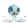 Färgglada tecknad glas Ashtray 85mm storlek Skull Style Cigaretthållare Rökningsfack med 6CT Display Box Ash Tray DHL 6985746