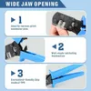 Iwiss IWS-3220 Ratchet Crimping Plier Hand Crimper Tools för smal-pitch-kontaktstift Krimpområde 0.03-0.5mm² (AWG: 32-20) Y200321