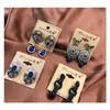 New Mix Long Tassel Boucles d'oreilles Palace Paper Quilling Ram Leela Retro Flower Best Gold Silver Big Dangle Boucles d'oreilles Bohemian Nightclub O6Rbb