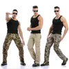 Venda quente frete grátis homens calças de carga calças camuflagem calças militares para homem 7 cores 201110