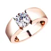 Choucong zupełnie nowy koktajl prosty biżuteria mody 925 Sterling Silverrose Gold Gold Fill 5a Cyrcon Women Wedding Pierdzież na M2570