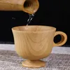 Japanse-stijl creatieve houten mok koffiekop huishoudelijke handige kop