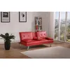 Living Room Furniture Multifunctional folding sofa bed Middle low back sofa and two cup holdersa51