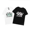 Camisetas estampadas en la calle Europea y americana Hip-Hop High Street Round Neck Summer Camiseta de manga corta Masculino
