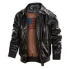 남자 폭격기 가죽 자켓 가을 겨울 2020 패션 바이커 오토바이 자켓 남성 자수 outwear 코트 크기 XS-LJ201029